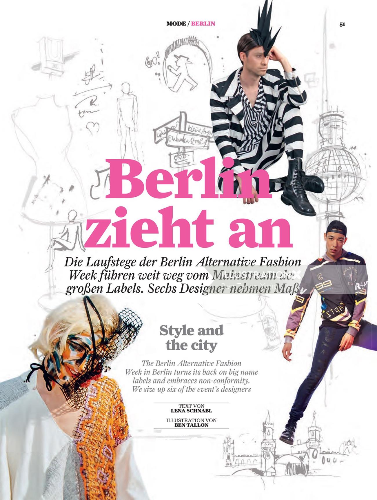 Berlin zieht an poster design