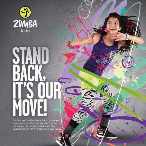Zumba Kids advertising campaign illustration
