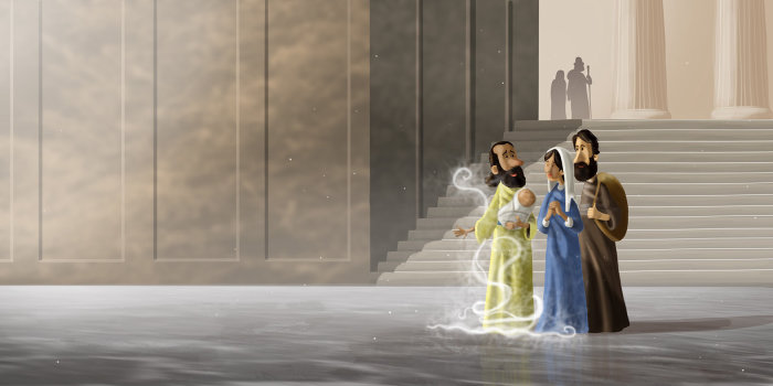 Magical illustration Children's bible 