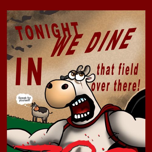 Poster design for 300 of the Best Cow Jokes EVER
