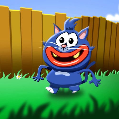 Cat character diddly animation
