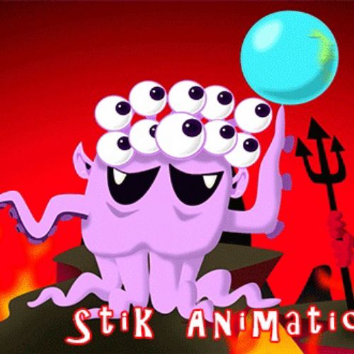 Children character stik animation 

