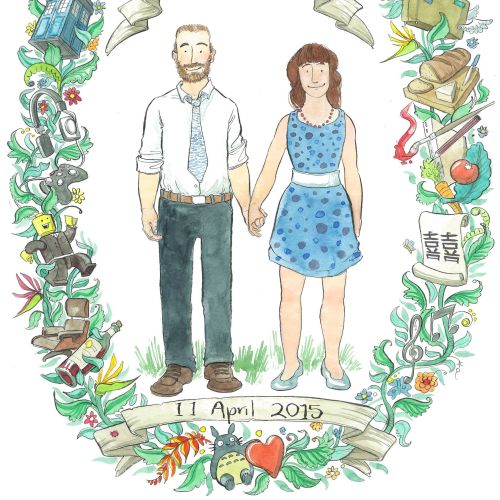 Illustration of couples
