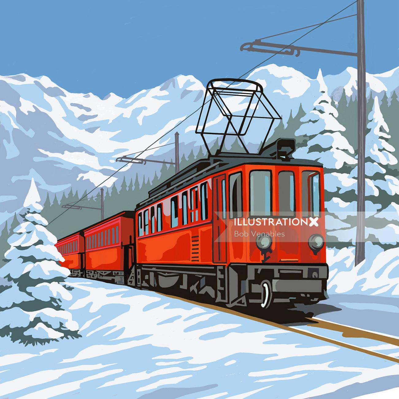 Illustration graphique du train