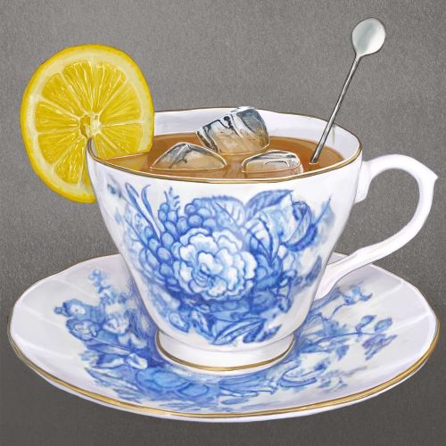 Decorative Lemon Tea Cup