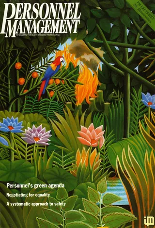 Personnel Management Magazine cover art about Rainforest