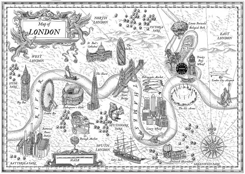 London map illustration