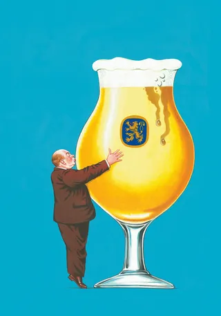 Advertising illustration of Beer Glass