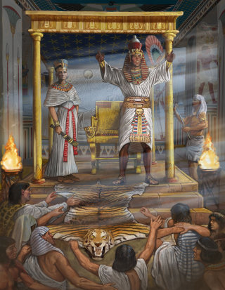 Cena histórica do Egito em turbulência para a revista All About History