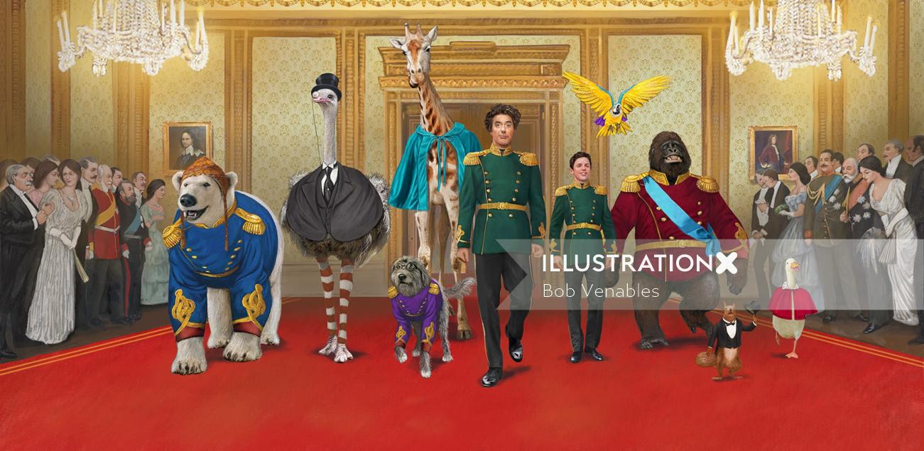 Characters design for Dr Dolittle film by Bob Venables