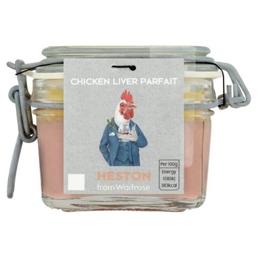 Packaging illustration of Heston Chicken Liver Parfait from Waitrose