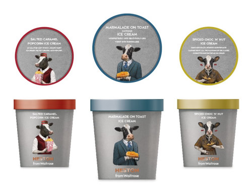 Packaging design for Heston Blumenthal range for Waitrose