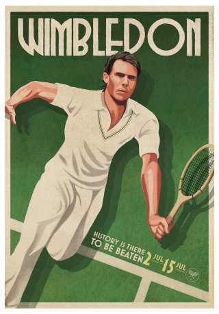 网球明星拉斐尔·纳达尔的肖像