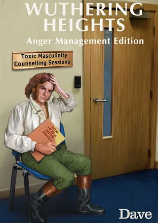 Man holding Toxic Masculinity book outside counseling room by Bob Venables