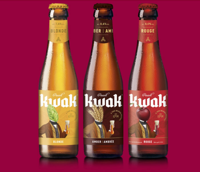 Brewery packaging for "Kwak"