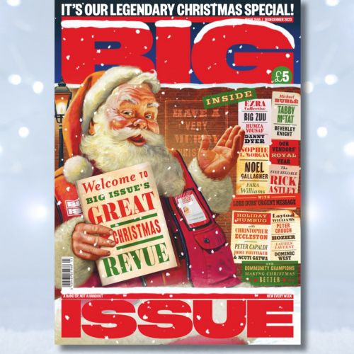 Designing a classic Christmas artwork for Big Issue's current edition