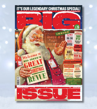 Designing a classic Christmas artwork for Big Issue's current edition