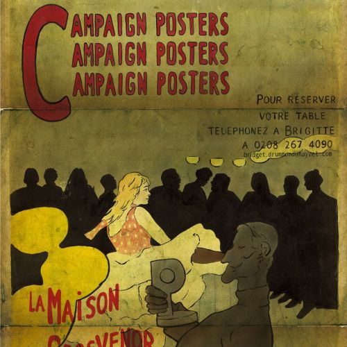 Campaign posters pastiche illustration