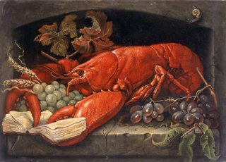 Pintura de lagosta animal