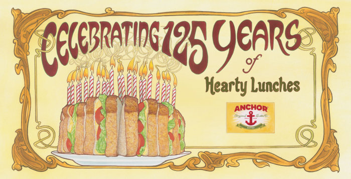 Celebrating 125 years of Anchor Original Butter advertising poster