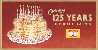 アンカー オリジナル バターのポスター アート 125 周年を祝う