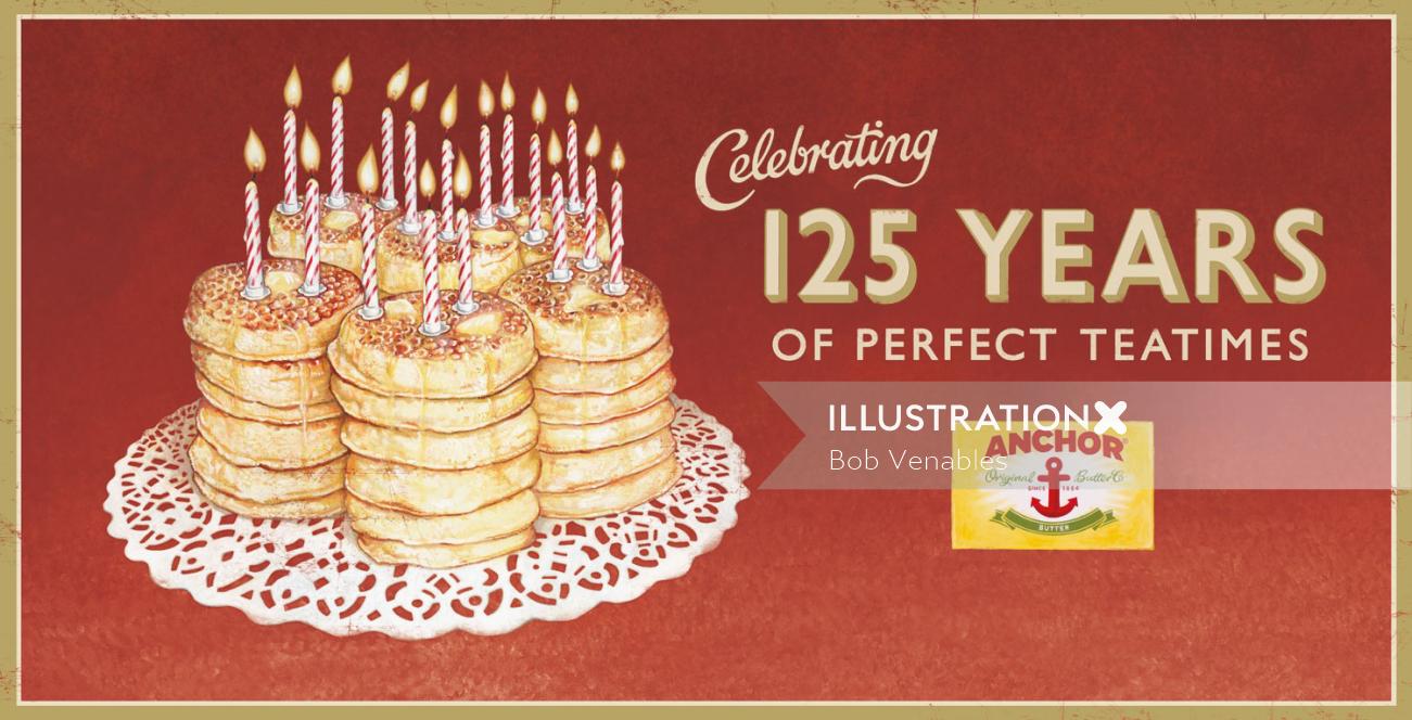 Célébration des 125 ans d&#39;affiche d&#39;Anchor Original Butter