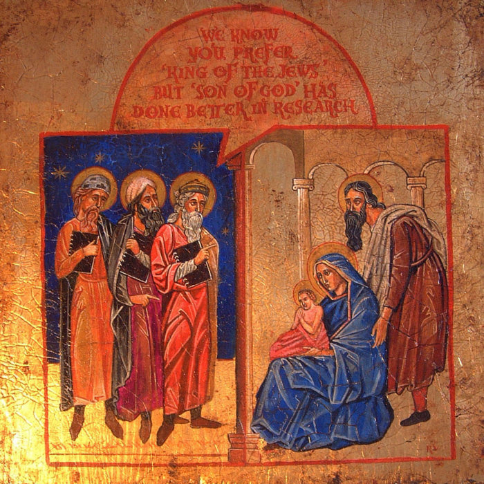 Digital painting of Jesus Christ birth