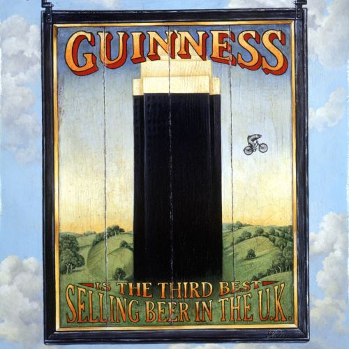 Campaign poster Guinness third best selling beer in UK