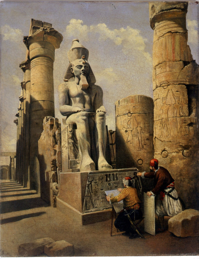 Architecture statue of Pharaoh Ramses