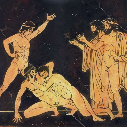 Historical painting ancient Greek