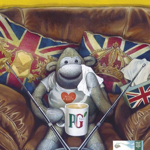 Advertising illustration of PG tips tea bags