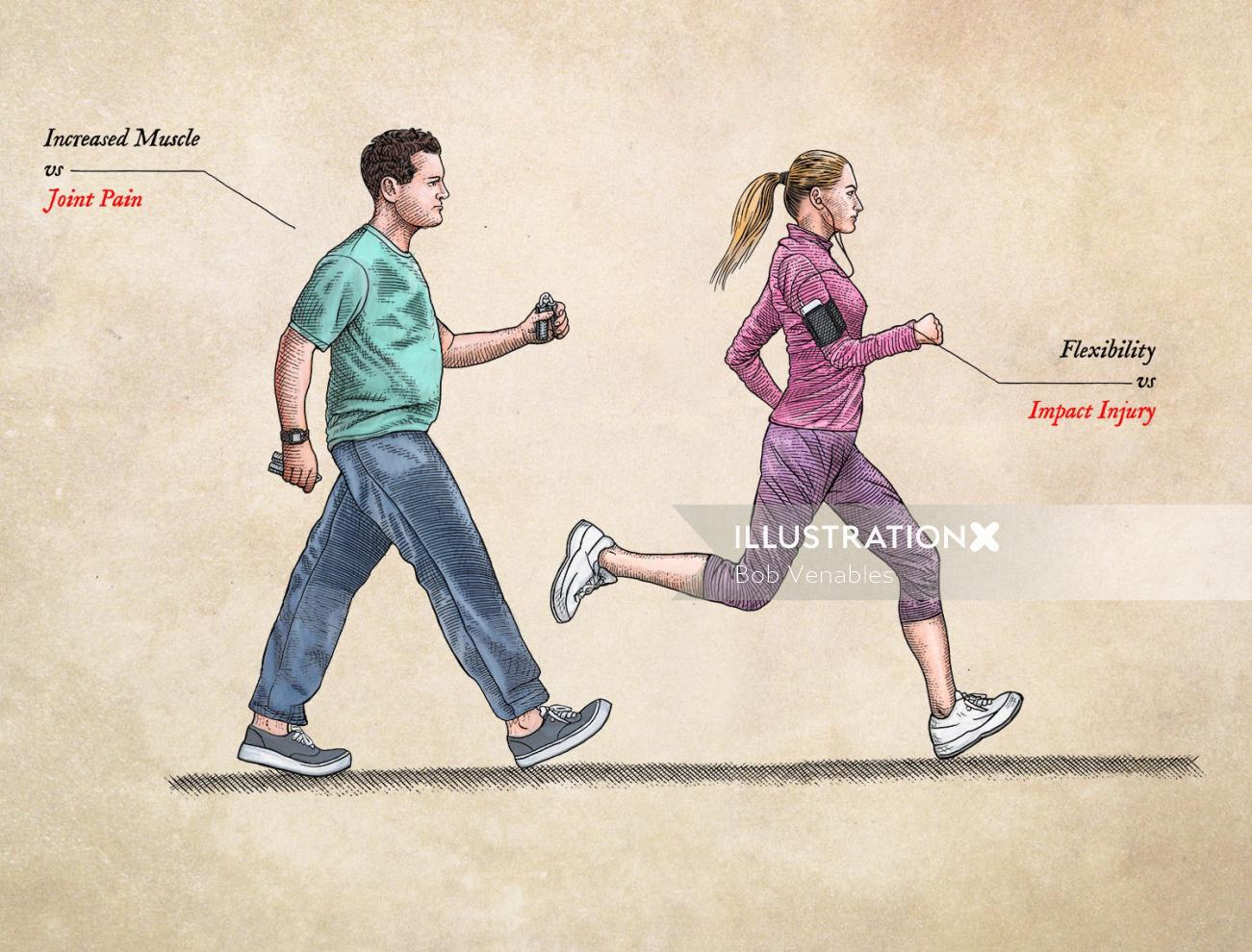 Infographic illustration about Joint Pain