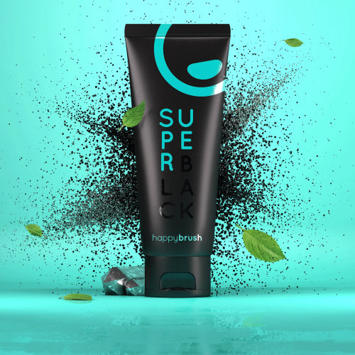 3d design of super black product
