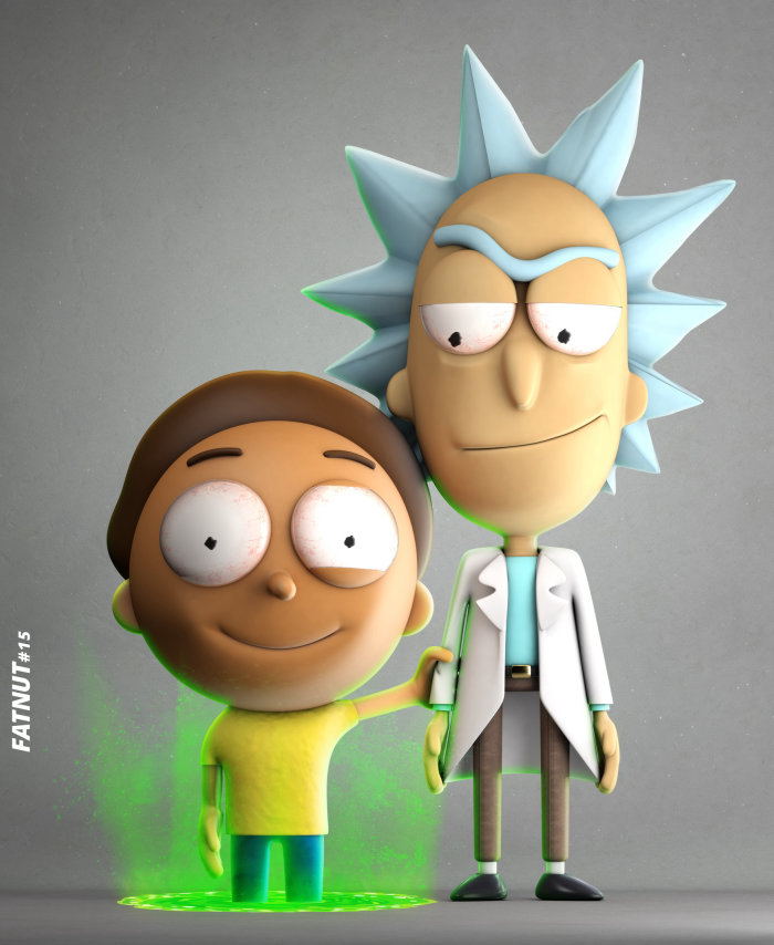 3d character design doctor and boy
