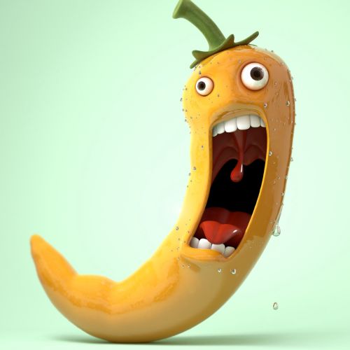 Banana cartoon illustration 