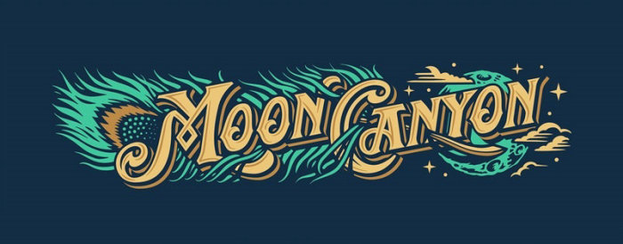Moon Canyon Lettering Design