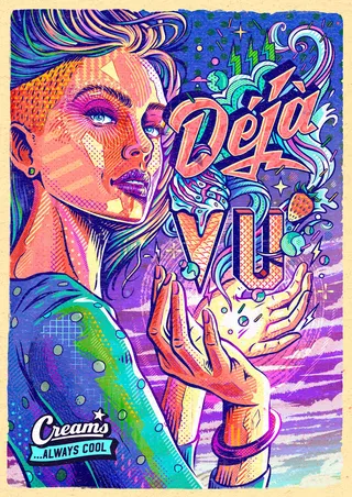 Deja Vu Ice Cream Poster Art