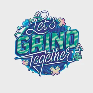 Lettering art of let's grind together 