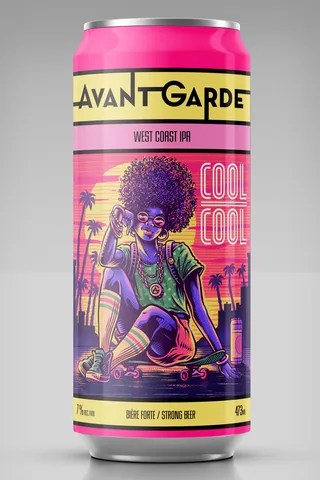 Avant Garde beer label illustration