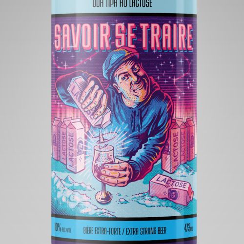 Label design for Advant Grade beer