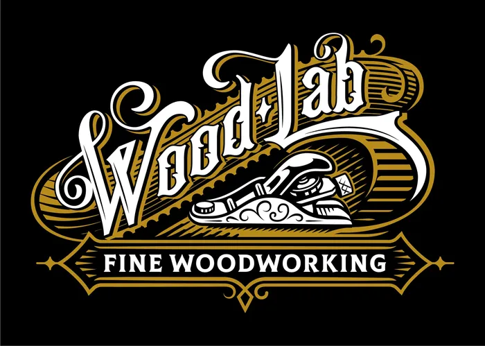 Lettering logo design for Woodlab