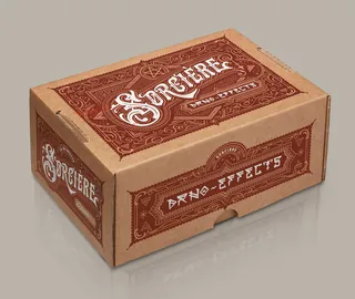 Vintage-style cardboard packaging design by BoomArtwork