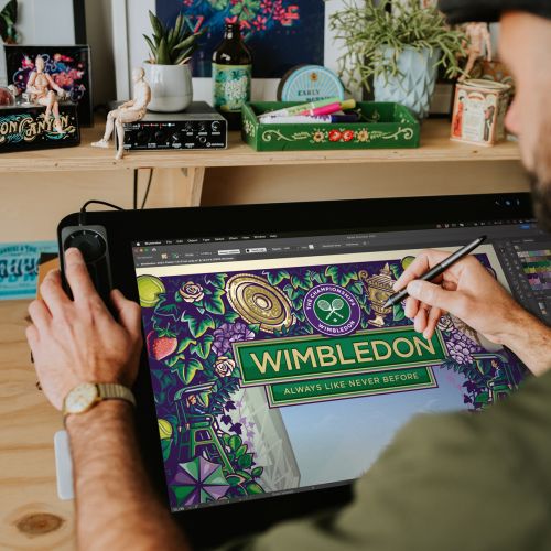 Creation of Wimbledon poster 2023