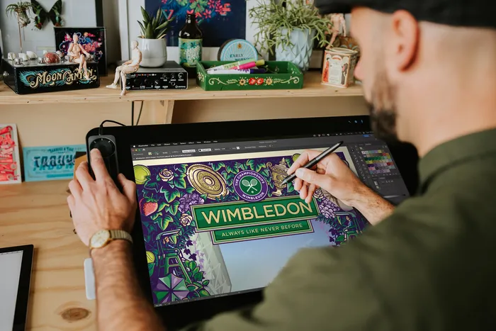 Creation of Wimbledon poster 2023