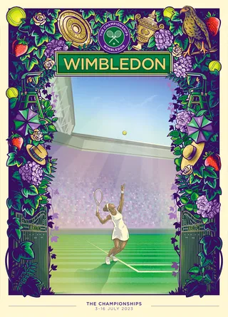 Wimbledon Poster 2023 by BoomArtwork