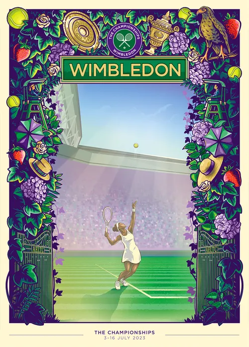 Wimbledon Poster 2023 by BoomArtwork