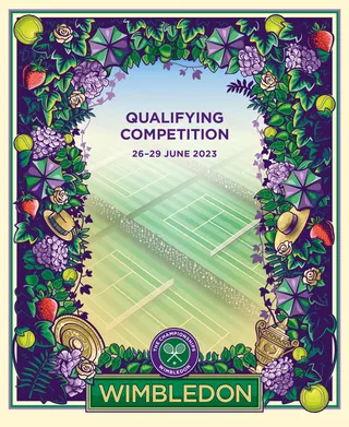 Wimbledon Poster 2023 by BoomArtwork