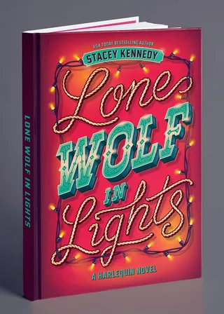 Book cover illustration for Stacey Kennedy's Lone Wolf in Lights