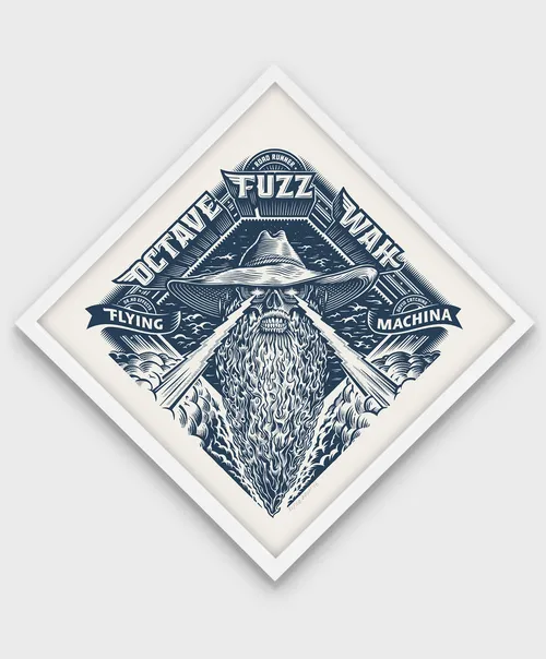 Octave fuzz wah flying machine wall art