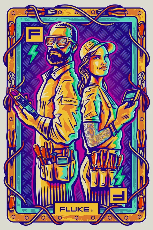 Poster illustration for Fluke